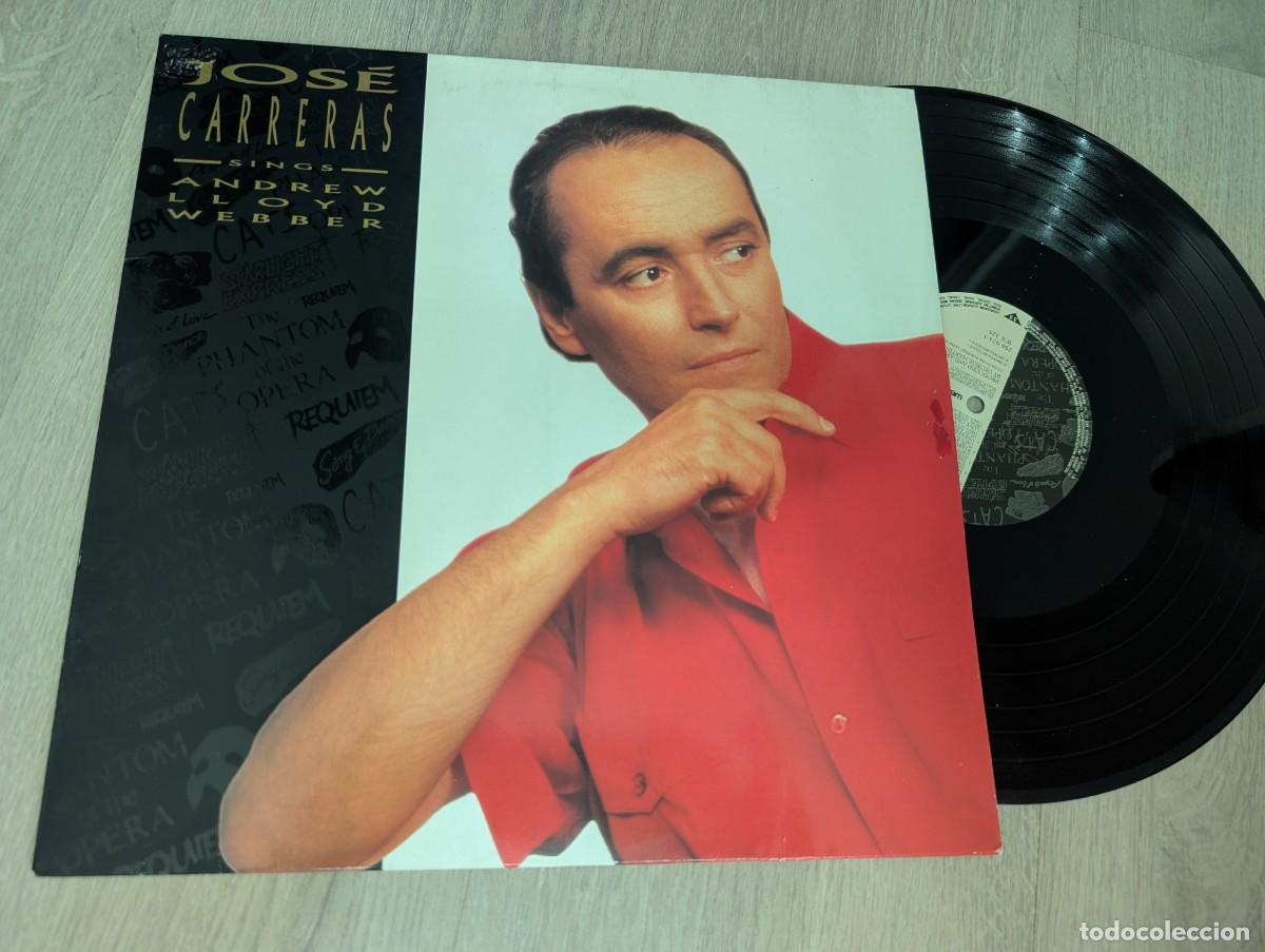 Discos de vinilo: JOSE CARRERAS - SINGS DE ANDREW LLOYD WEBBER ..LP DE WEA DE 1989 - EDICION ALEMANA