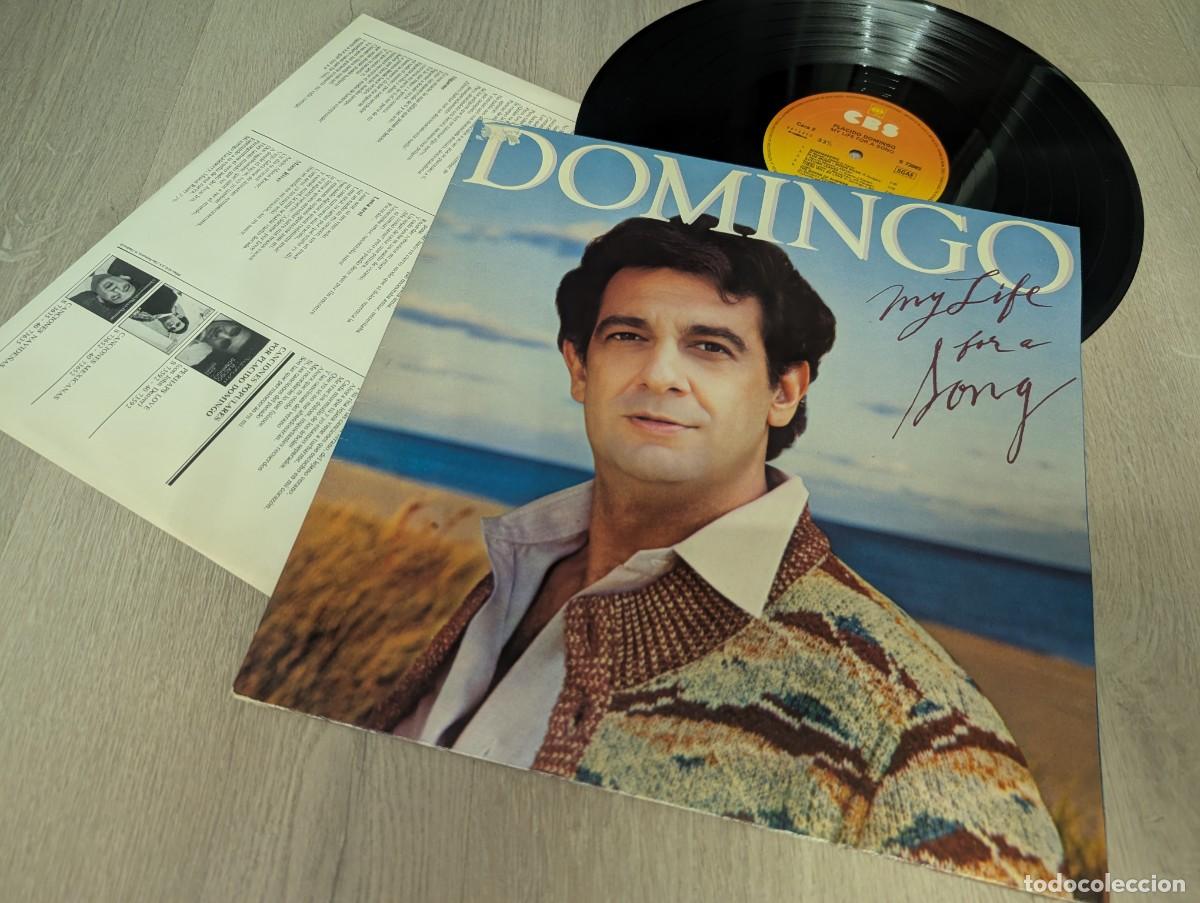 Discos de vinilo: PLACIDO DOMINGO - MY LIFE FOR A SONG ..LP DE CBS - CARPETA ABIERTA - 1983 - 10 TEMAS
