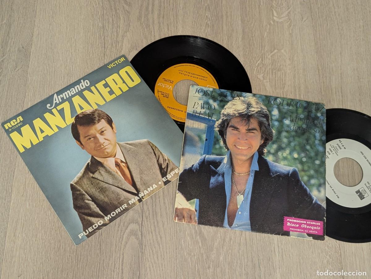 Discos de vinilo: LOTE DE 2 SINGLES DE MUSICA HISPANOAMERICANA - EL PUMA - PAVOREAL ..PROMO + MANZANERO - ESPERARE +1
