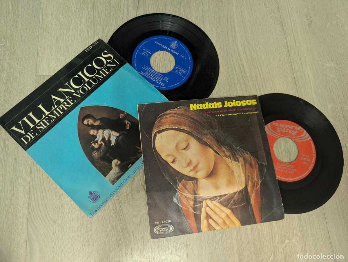 Discos de vinilo: LOTE DE 2 EP&acute;S DE MUSICA DE NAVIDAD - NADAL JOIOSOS + VILLANCICOS DE SIEMPRE - VARIOS TEMAS