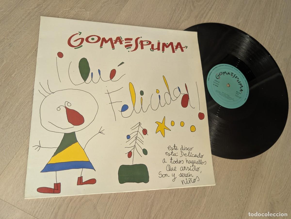 Discos de vinilo: GOMA ESPUMA - FELICIDAD .. MAXISINGLE DE 1987 + LOS DOS LISTOS 1&ordf; Y 2&ordf; PARTE