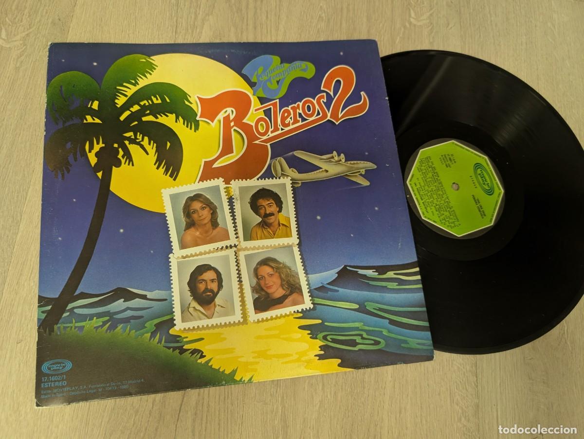Discos de vinilo: PEQUE&Ntilde;A COMPA&Ntilde;IA - BOLEROS 2 + CHA,CHA,CHAS ..LP DE MOVIEPLAY - 1980 - BUEN ESTADO