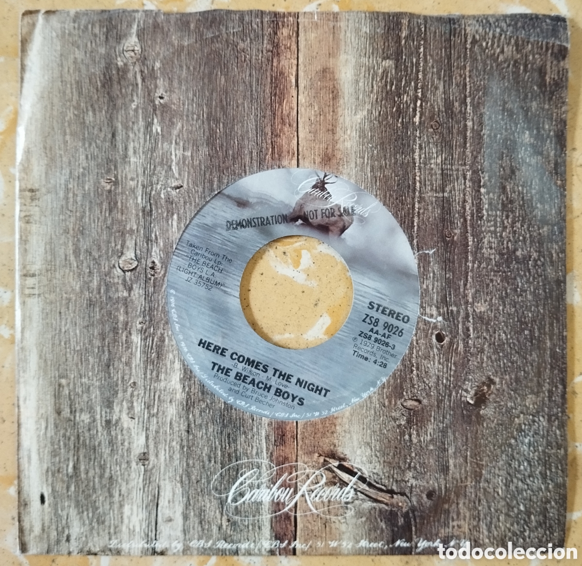 Discos de vinilo: The Beach Boys - Here comes the night / Baby Blue - single promo