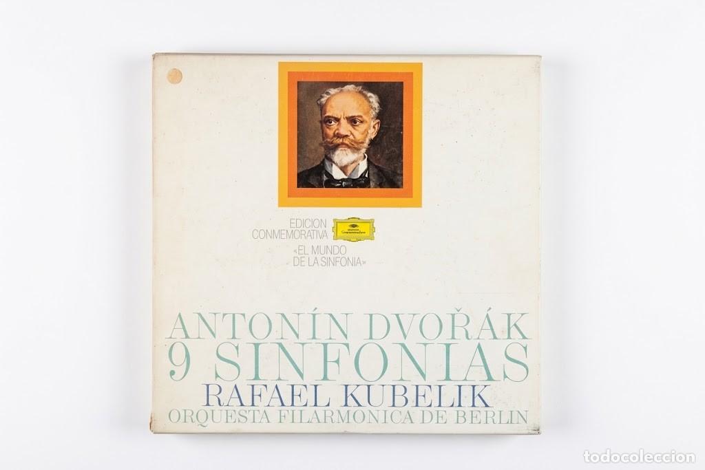 Discos de vinilo: DVORAK 9 SINFONIAS COMPLETAS - RAFAEL KUBELIK FILARMONICA BERLIN - CAJA 9 LP + LIBRO - DGG