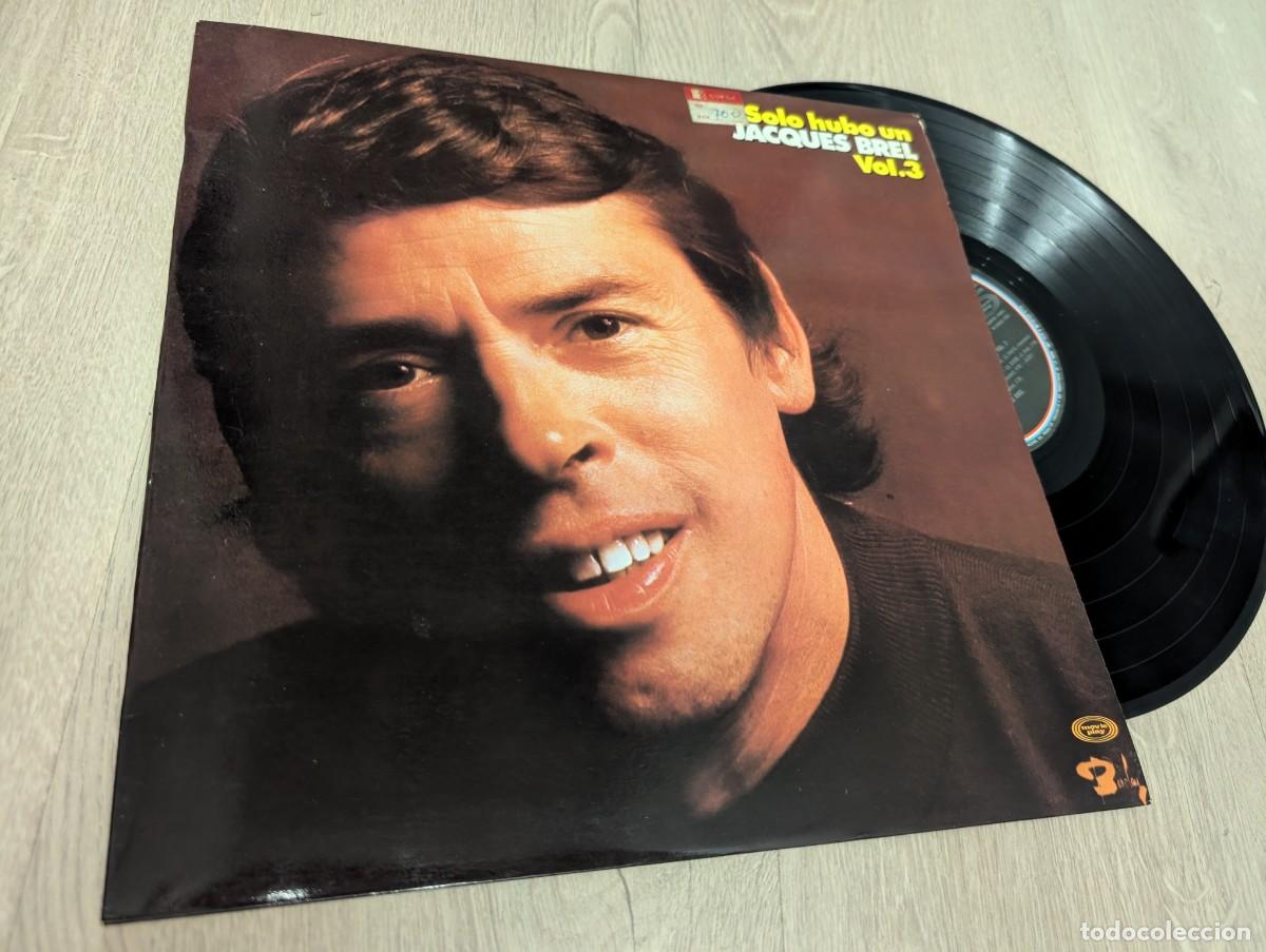 Discos de vinilo: JACQUES BREL - SOLO HUBO UN JACQUES BREL ..VOL.3 ..LP DE BARCLAY DE 1980 - EDICION ESPA&Ntilde;OLA