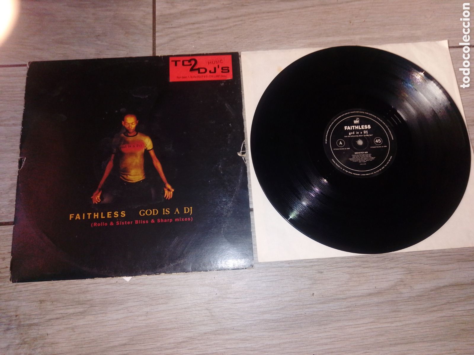 Discos de vinilo: FAITHLESS - GOD IS A DJ - MAXI - UK - CHEEKY RECORDS - LV -