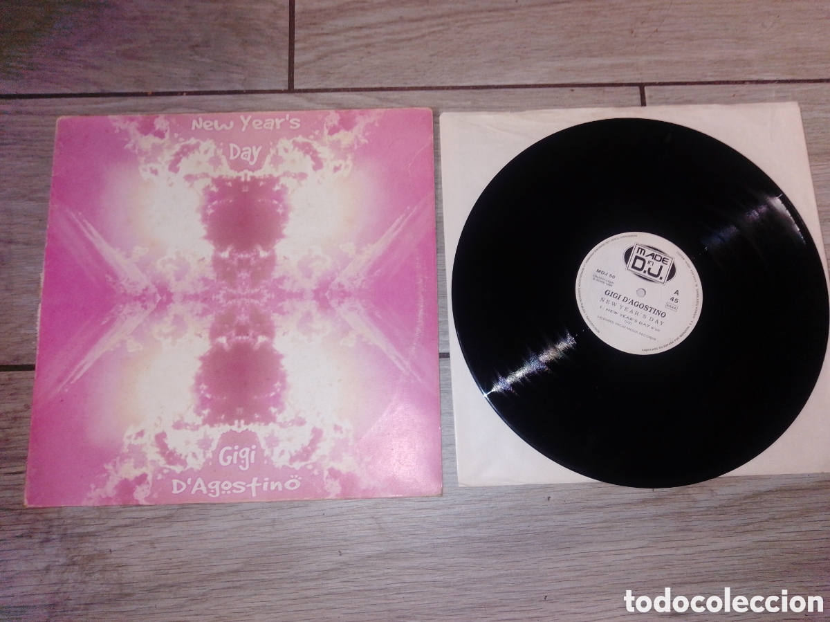 Discos de vinilo: GIGI D'AGOSTINO - NEW YEAR'S DAY - MAXI - SPAIN - MADE IN DJ - LV -