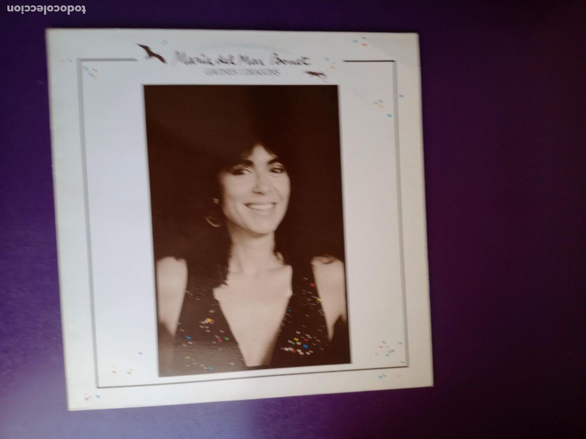 Discos de vinilo: Maria Del Mar Bonet &ndash; Gavines I Dragons - LP ARIOLA 1987 - FOLK POP MEDITERRANEO, MALLORCA