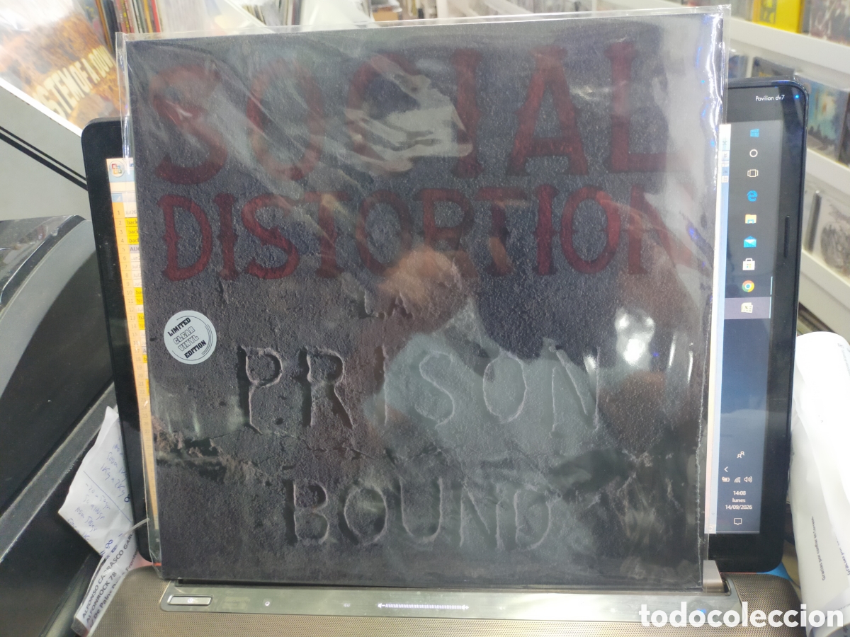 Discos de vinilo: Social distortion LP prison bound precintado vinilo de color