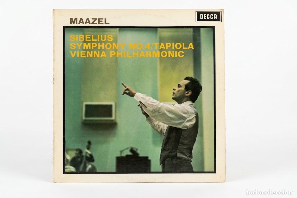 Discos de vinilo: SIBELIUS SYMPHONY 4 TAPIOLA - LORIN MAAZEL VIENNA PHILHARMONIC - DECCA SXL 6365 WIDE BAND ED3 UK1968