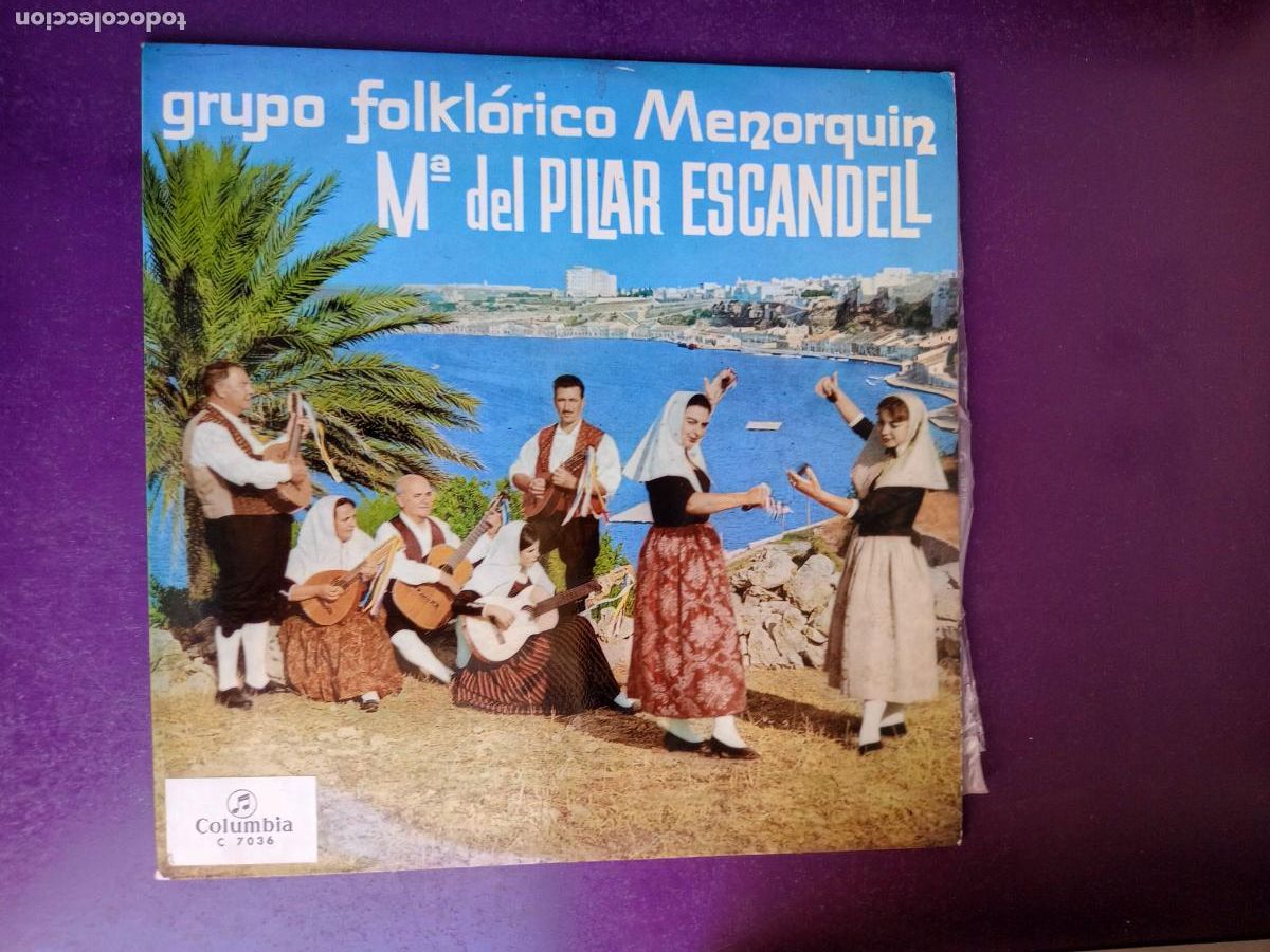 Discos de vinilo: Grupo Folklorico Menorquin De Maria Pilar Escandell - LP COLUMBIA 1965 - FOLK TRAD BALEARES
