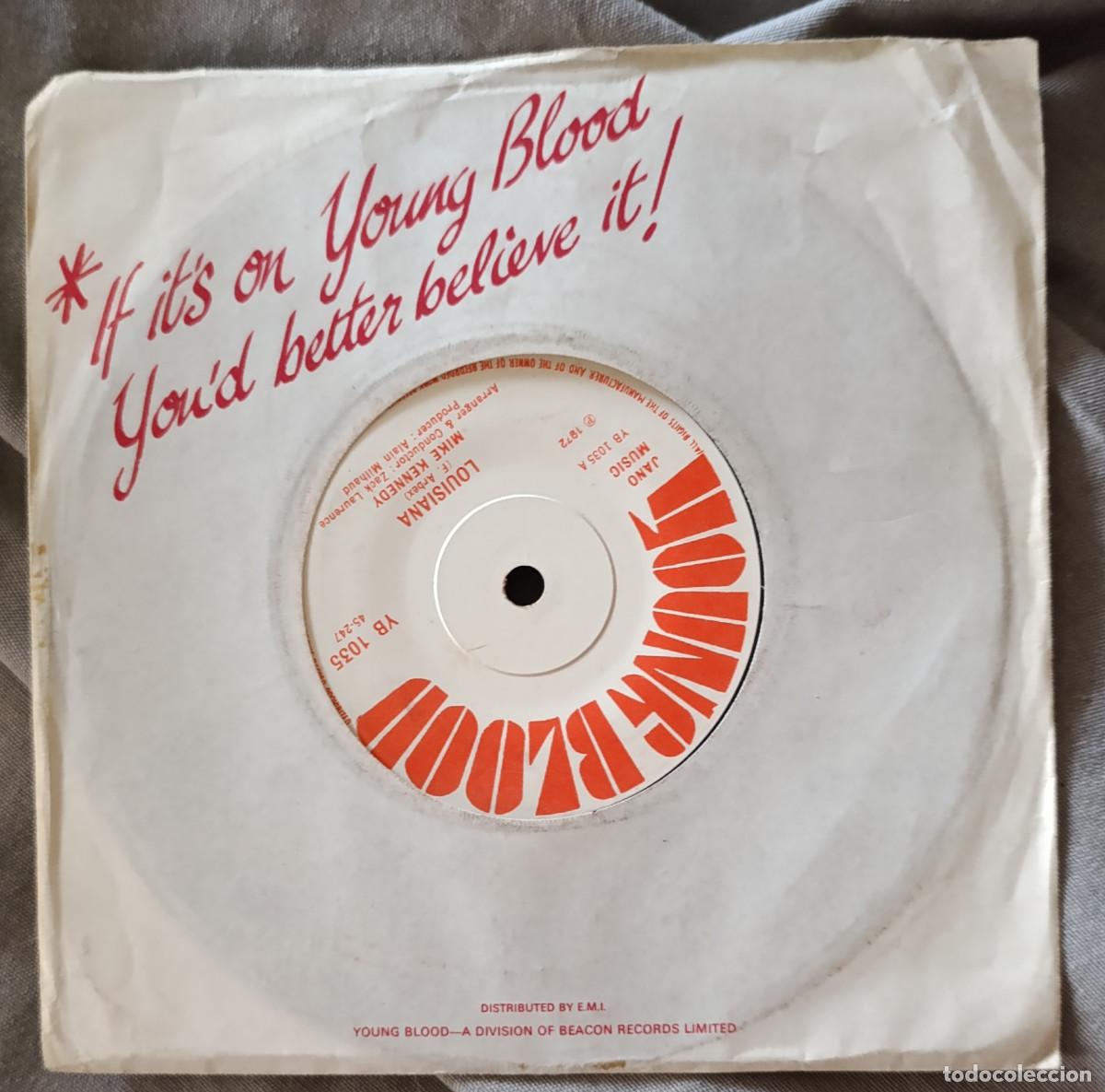 Discos de vinilo: MIKE KENNEDY &ndash; &ldquo; LOUISIANA&rdquo;, single edici&oacute;n inglesa 1972