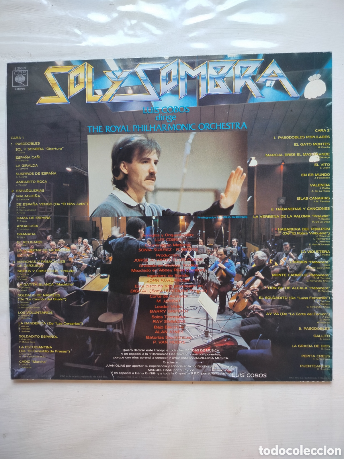 Discos de vinilo: Luis Cobos LP Sol y Sombra - Foto 2
