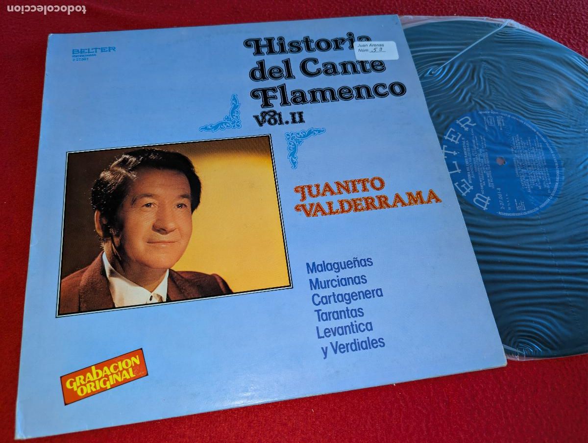 Discos de vinilo: JUANITO VALDERRAMA Historia del cante flamenco Vol.2 II LP 1979 Belter VINILO