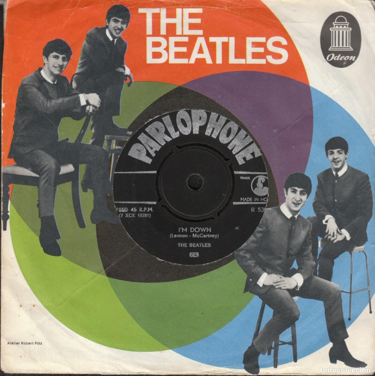 Discos de vinilo: THE BEATLES: HELP / I'M DOWN Made in Holland -Perfecto estado 45 original - Oportunidad!!