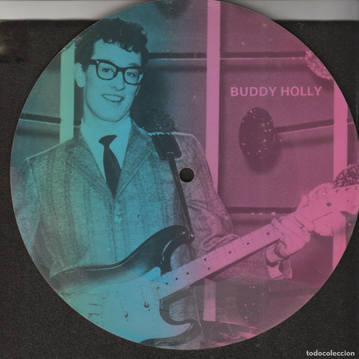 Discos de vinilo: BUDDY HOLLY : CURIOSO DISCO DE PAPEL CARTON- 2 CANCIONES- CURIOSO PARA COLECCIONISTAS