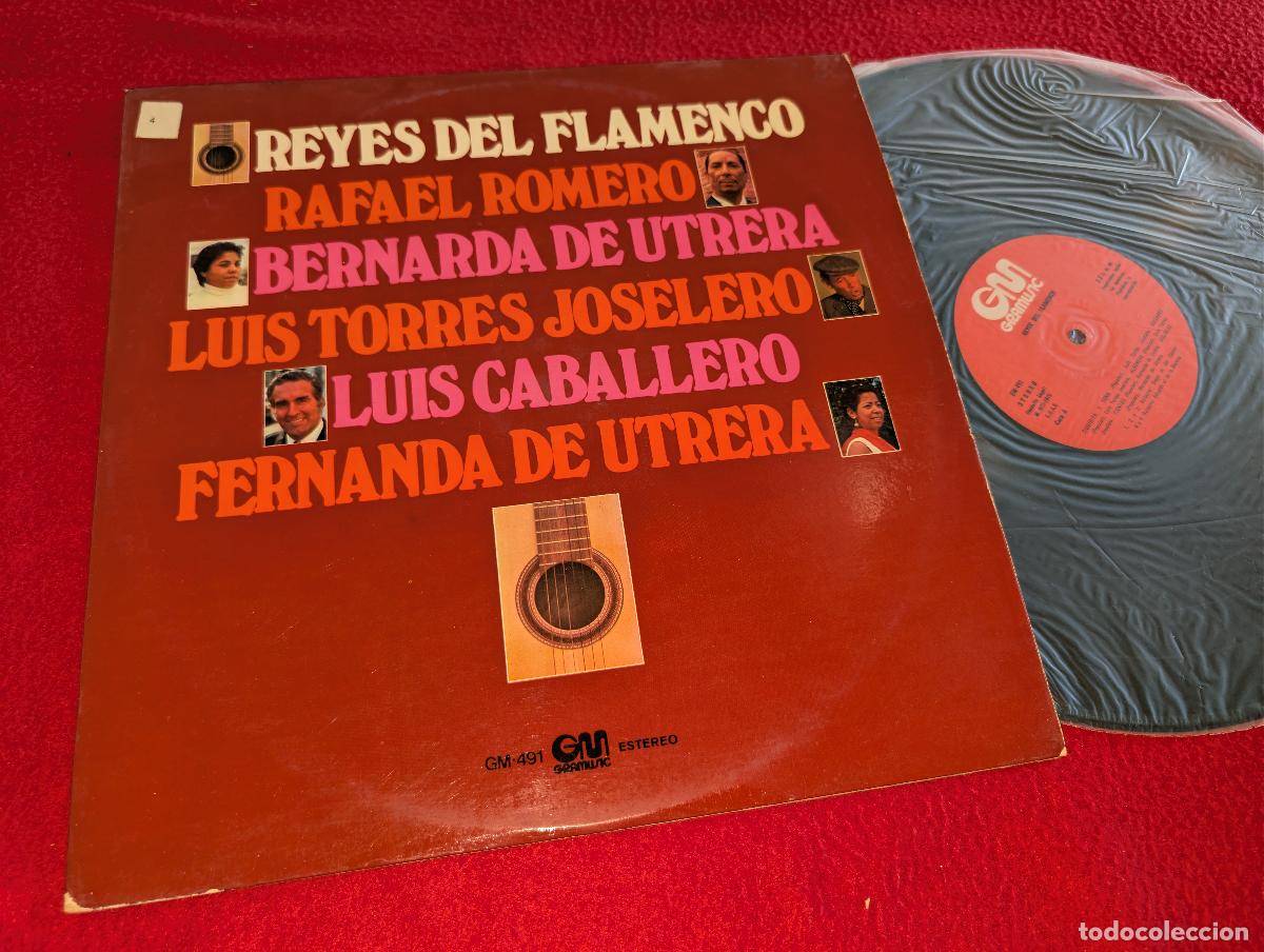 Discos de vinilo: REYES DEL FLAMENCO Rafael Romero+Bernarda Utrera+Caballero+Joselero+Fernanda Utrera LP 1976