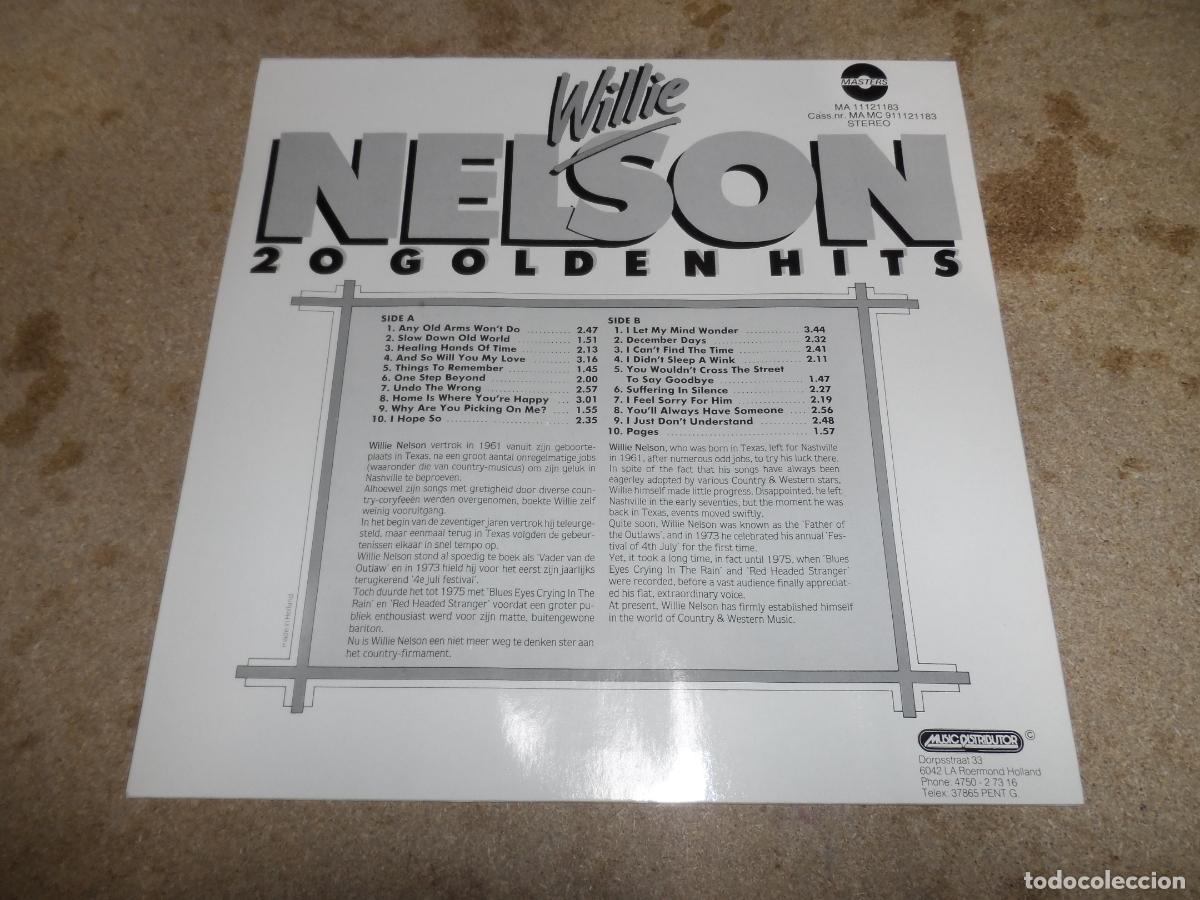 Discos de vinilo: Willie Nelson - 20 Golden Hits - Foto 2