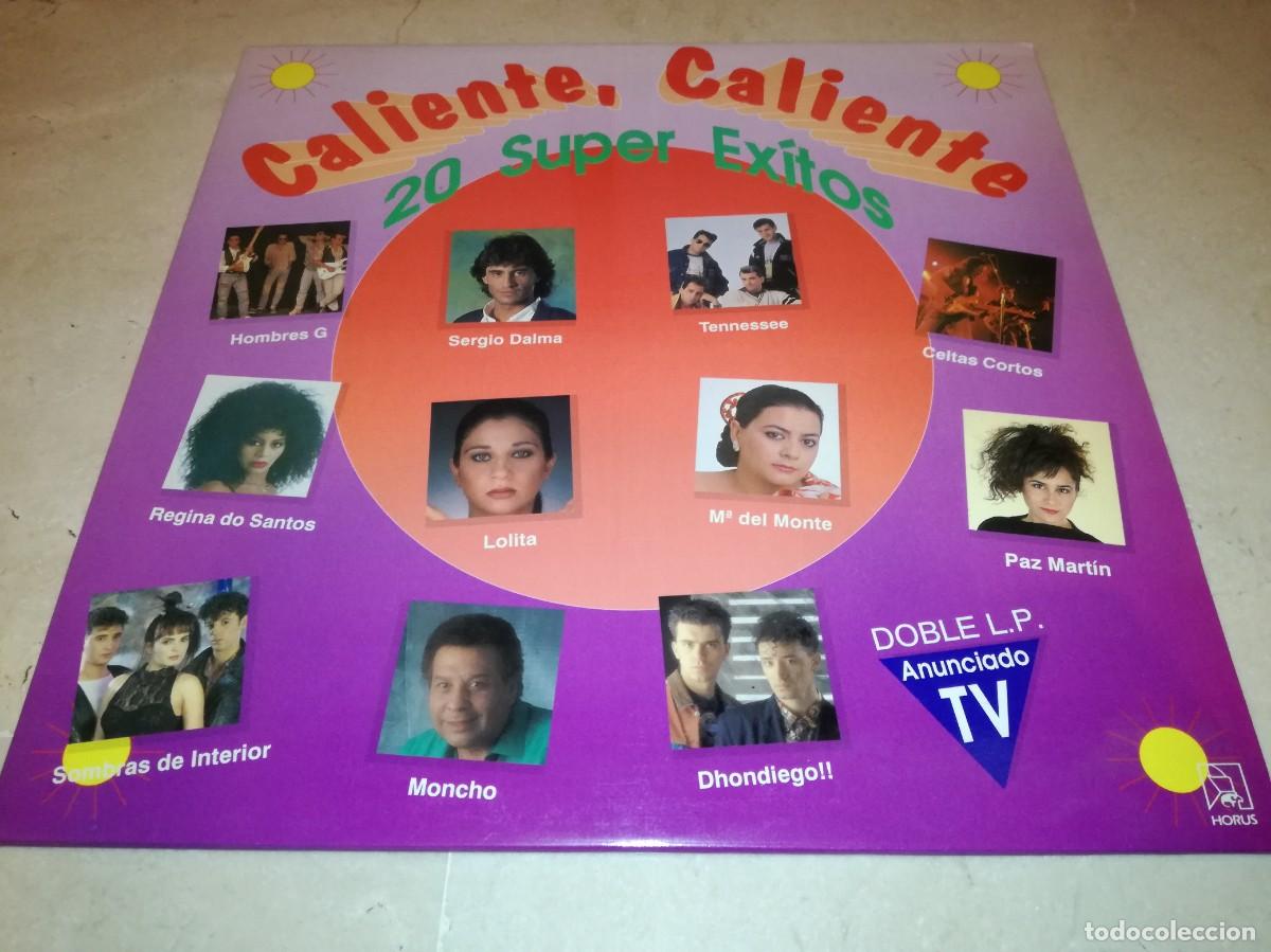 Discos de vinilo: CALIENTE, CALIENTE-20 SUPER &Eacute;XITOS-DOBLE LP-HOMBRES G, CELTAS CORTOS, RAFFAELLA CARRA, ETC