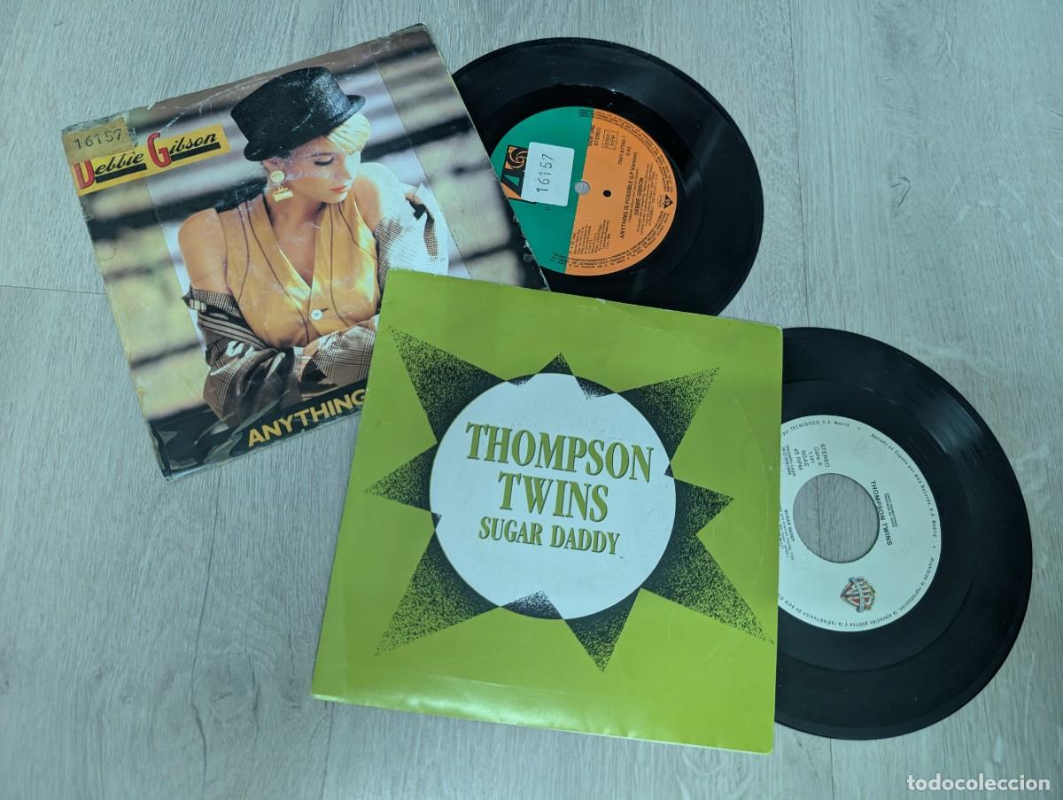 Discos de vinilo: LOTE DE 2 SINGLES DE POP-ROCK DE LOS 80 Y 90 - THOMPSON TWINS - SUGAR DADDY - PROMO + DEBBIE GIBSON