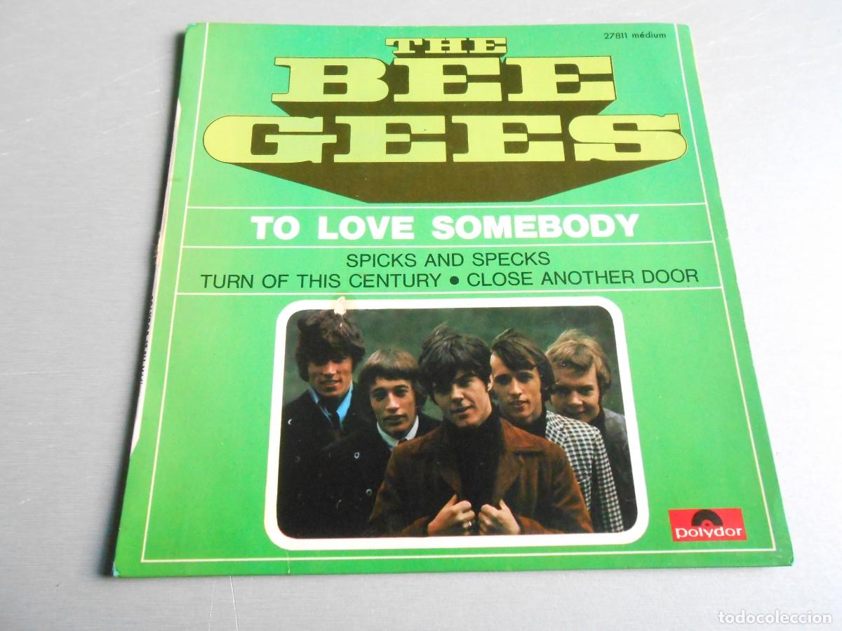 Discos de vinilo: BEE GEES, THE, EP, TO LOVE SOMEBODY + 3, A&Ntilde;O 1967, POLYDOR 27.811, MADE IN FRANCE