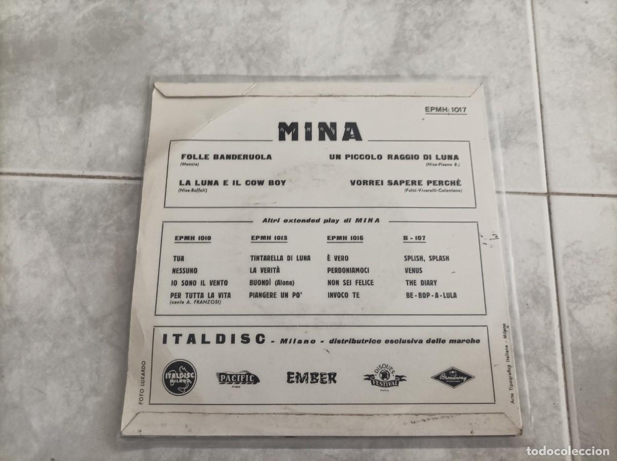 Discos de vinilo: Mina ep original Italia - Foto 2