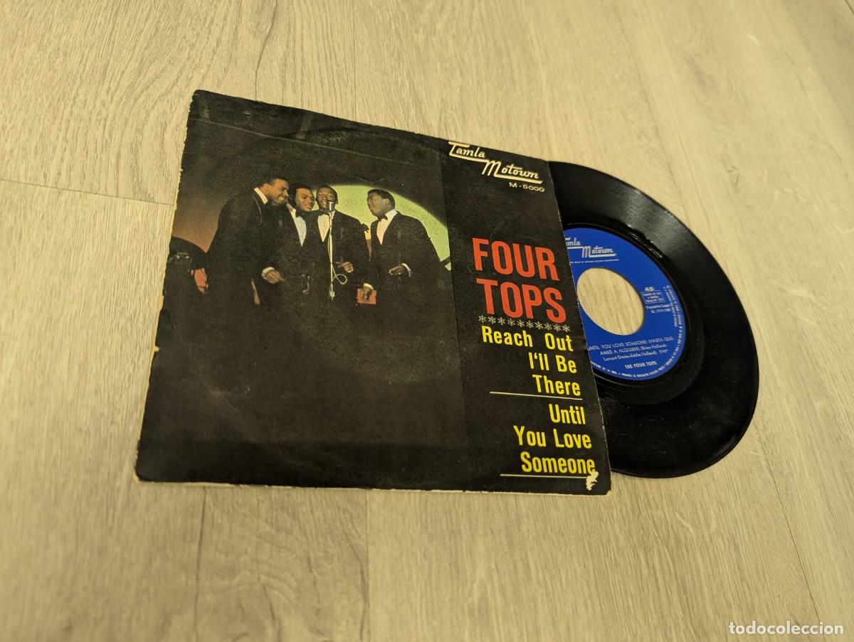 Discos de vinilo: FOUR TOPS - REACH OUT I&acute;LL BE THERE + 1 .. SINGLE DE TAMLA MOTOWN DE 1966 - ESPA&Ntilde;OL ORIGINAL