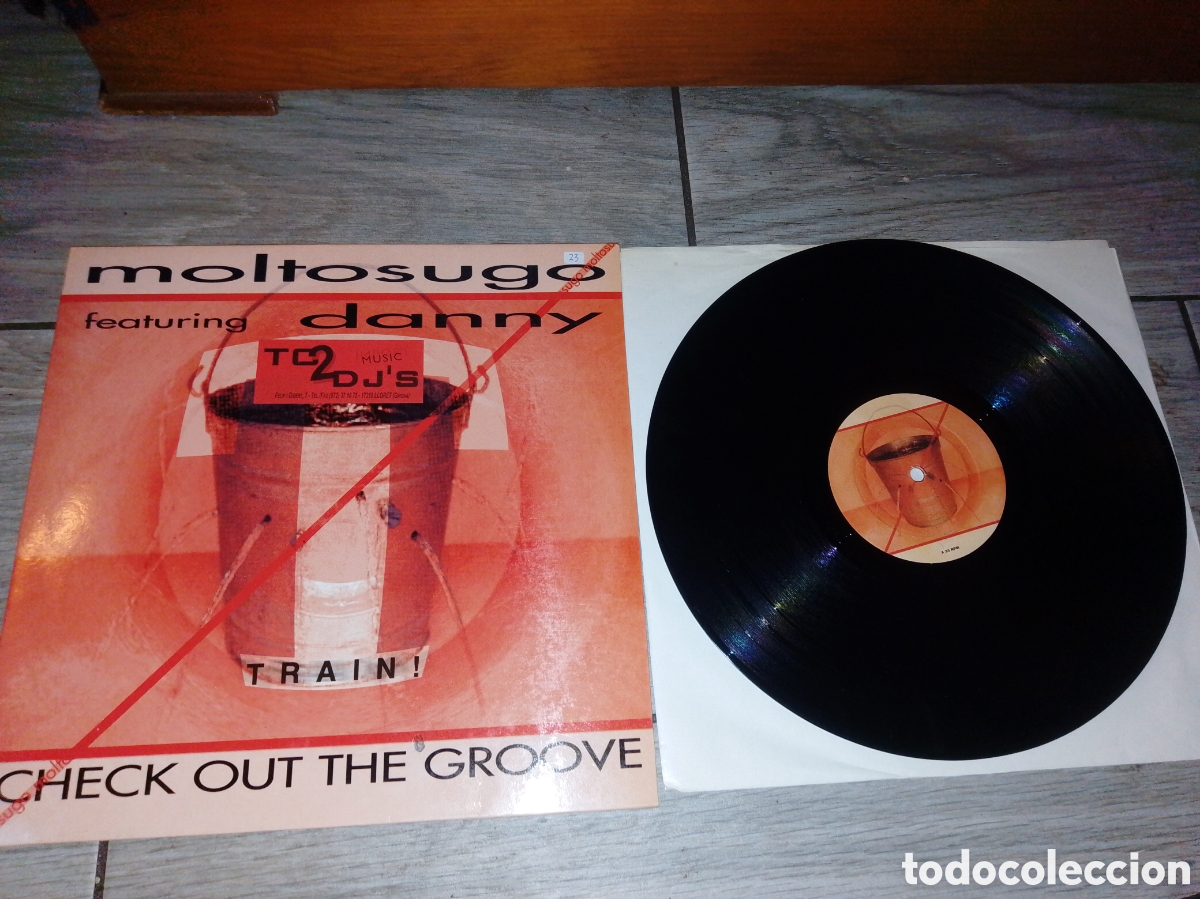 Discos de vinilo: MOLTOSUGO Feat DANNY - CHECK OUT THE GROOVE - MAXI - SPAIN - BLANCO Y NEGRO - PLS 23 - L -