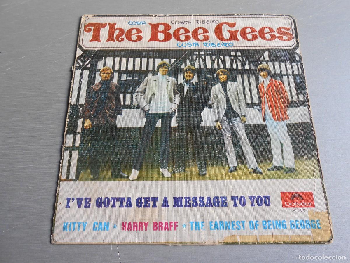 Discos de vinilo: BEE GEES, THE, EP, I&acute;VE GOTTA GET A MESSAGE TO YOU + 3, A&Ntilde;O 1968, POLYDOR 60.580 MADE IN PORTUGAL