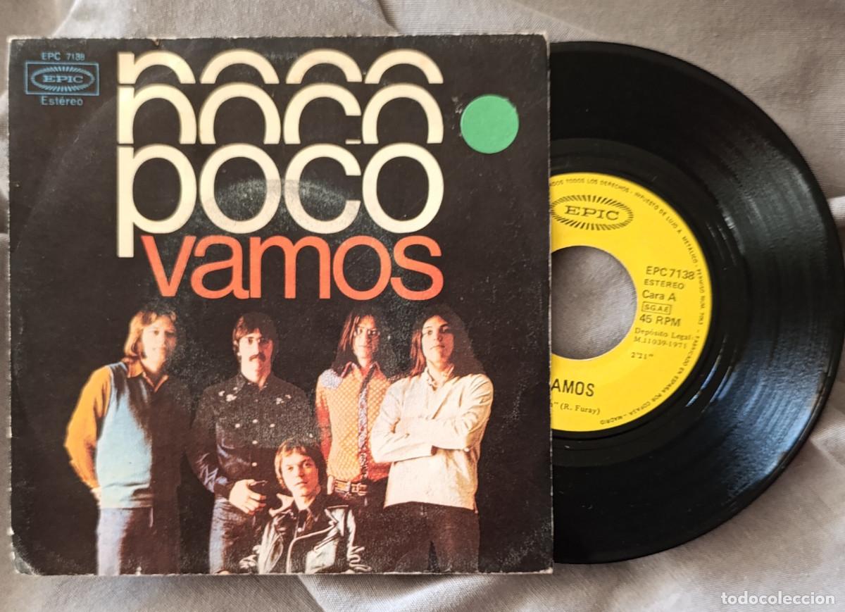 Discos de vinilo: POCO &ndash; &ldquo;VAMOS&rdquo; (&ldquo;C&rsquo;MON&rdquo;), single edici&oacute;n espa&ntilde;ola 1971 - Foto 2