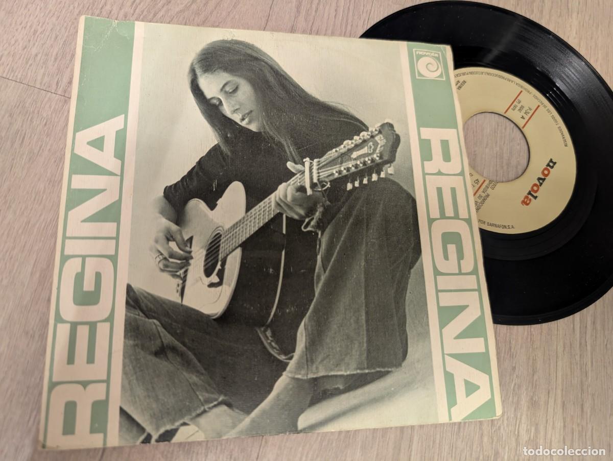 Discos de vinilo: REGINA - REGINA DISCO SINGLE CON UNA CARA B MUY RARA ..SINGLE NOVOLA - PROMO DE 1976 .