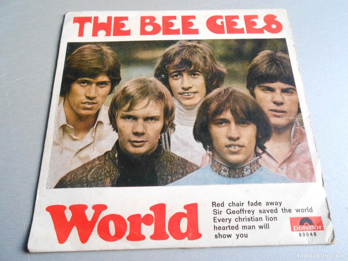 Discos de vinilo: BEE GEES, THE, EP, WORLD + 3, A&Ntilde;O 1967, POLYDOR 60.048 MADE IN PORTUGAL