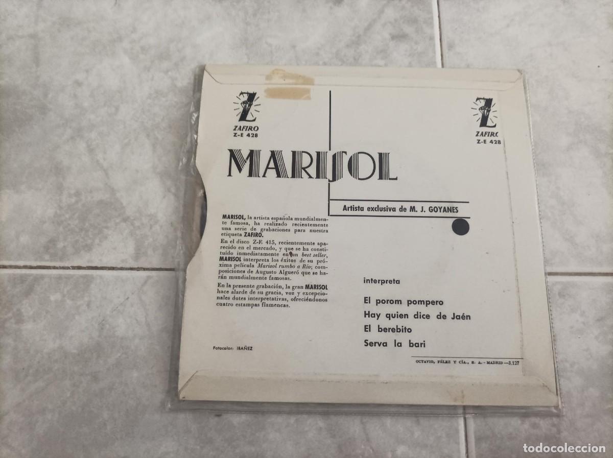 Discos de vinilo: Marisol single el porom pompero - Foto 2