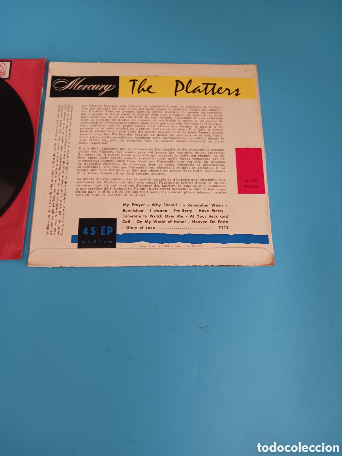 Discos de vinilo: Dos singles THE PLATTERS. - Foto 4