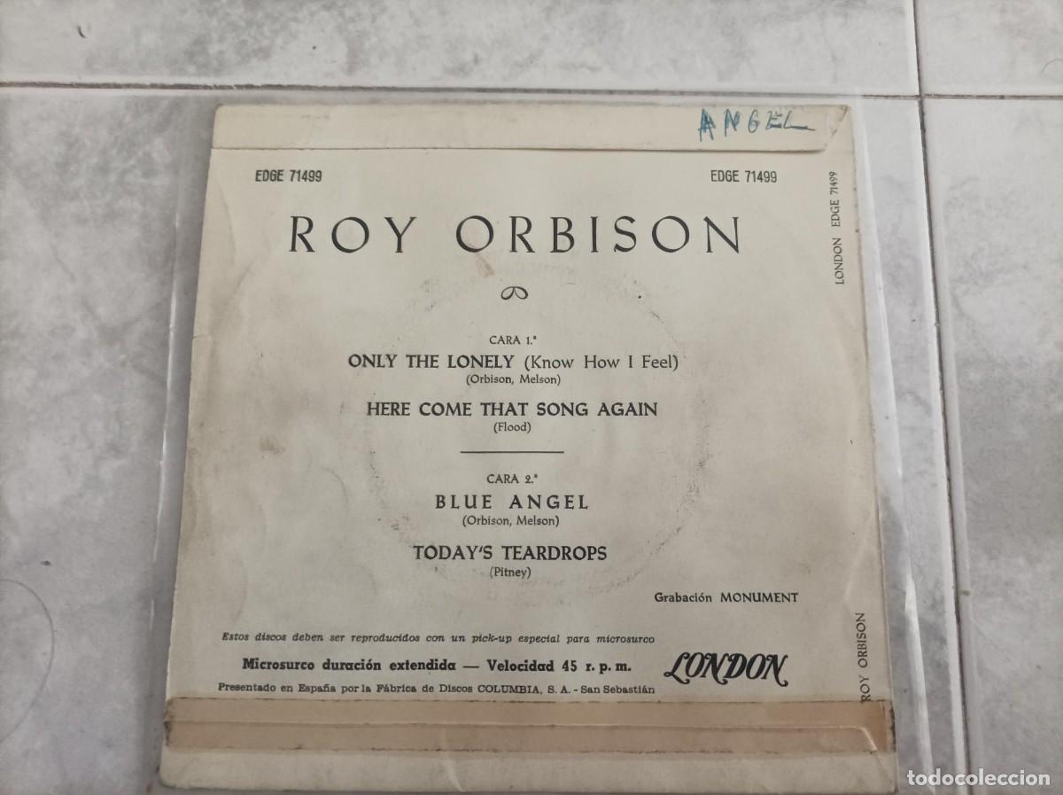 Discos de vinilo: Roy Orbison ep only the lonely - Foto 2