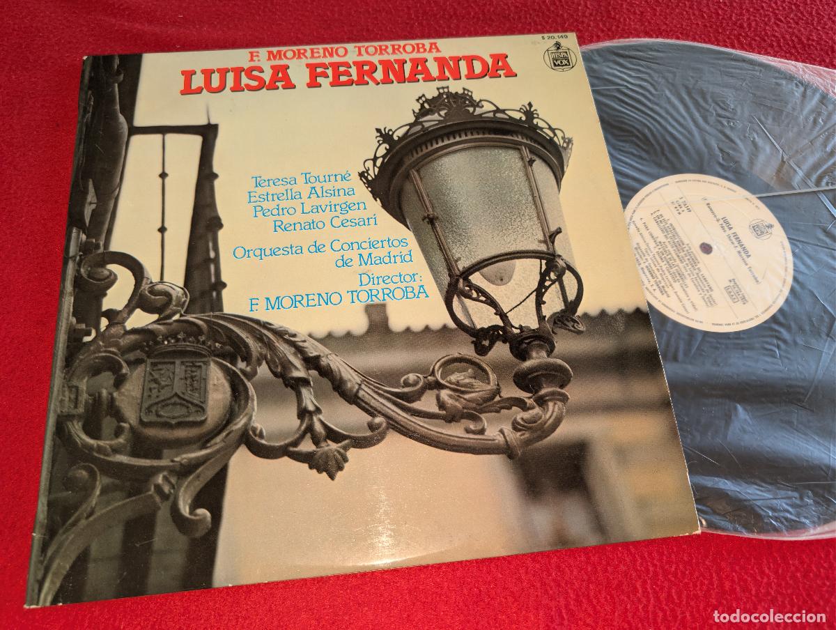 Discos de vinilo: ORQ. MADRID dir Torroba LUISA FERNANDA Tourne+Alsina+Lavirgen+Cesari LP 1978 Hispavox