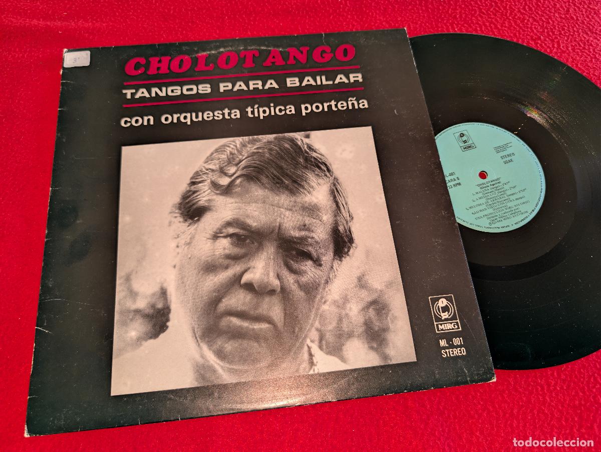 Discos de vinilo: CHOLO AGUIRRE & ORQ. TIPICA PORTE&Ntilde;A Cholotango Tangos para bailar LP 1988 MIRG ESPA&Ntilde;A SPAIN