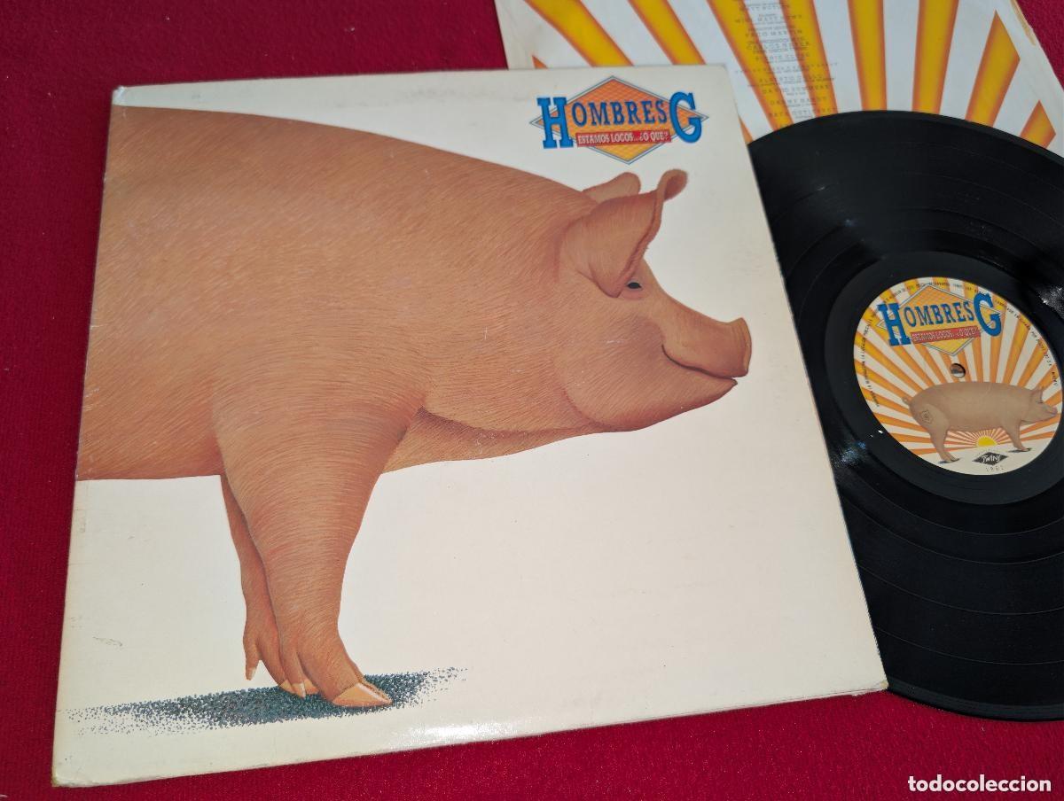 Discos de vinilo: Disco Vinilo LP. Hombres G. &ldquo;Estamos locos &hellip; &iquest;O qu&eacute;?&rdquo; 1987
