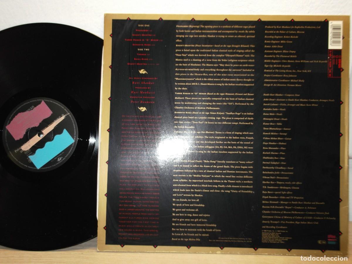 Discos de vinilo: Ravi Shankar Inside the Kremlin (1989 GERMANY ) LP - Foto 2