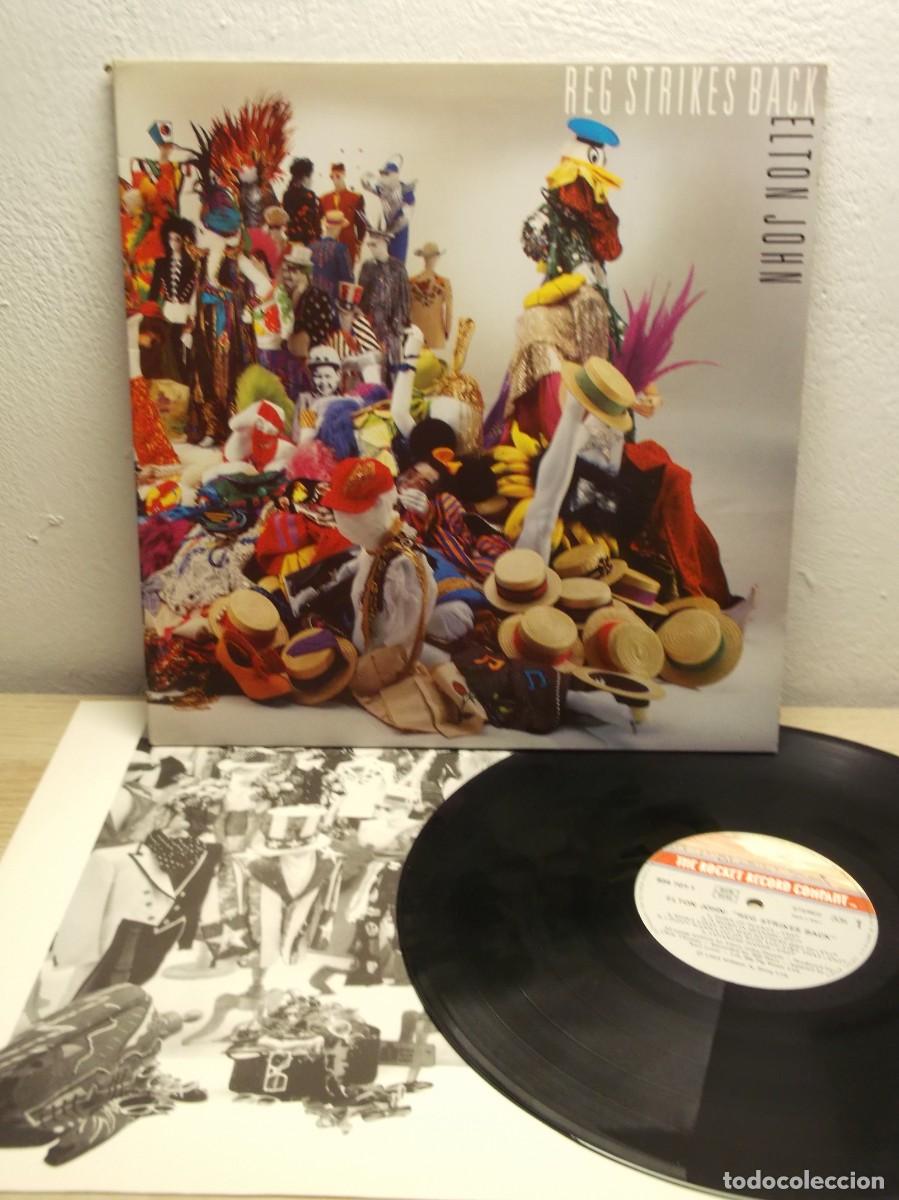 Discos de vinilo: ELTON JOHN REG STRIKES BACK LP VG+