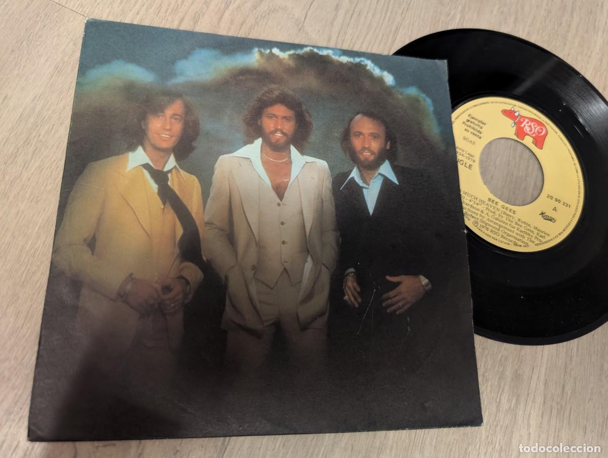 Discos de vinilo: BEE GEES - TOO MUCH HEAVEN .. SINGLE ESPA&Ntilde;OL- PROMOCIONAL DE CHARLY COSMETICOS - 1979 ..RARO