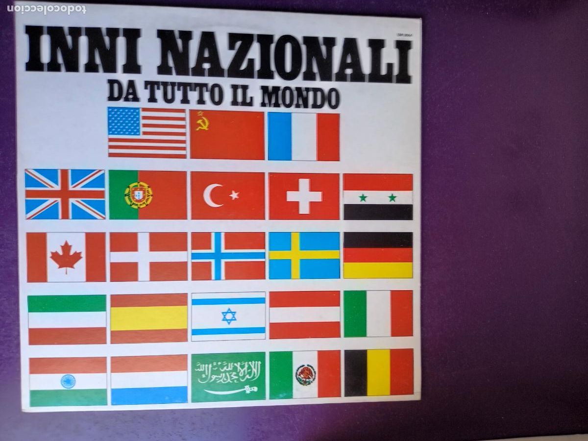 Discos de vinilo: Orq de la ONU &ndash; Himnos nacionales todo el mundo - LP JOKER 1973 - ARABIA, EEUU, URSS, ISRAEL, SUIZA,