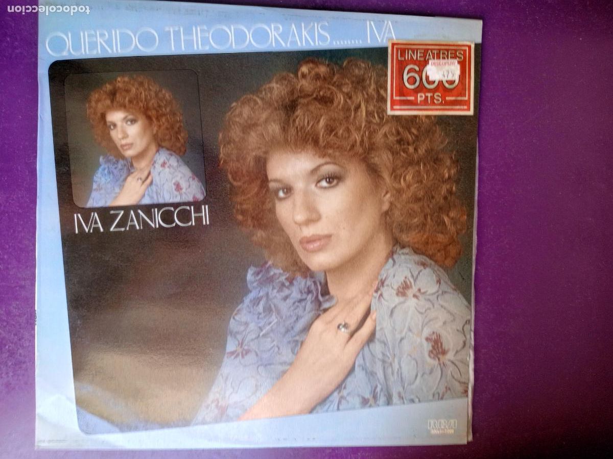 Discos de vinilo: Iva Zanicchi &ndash; Querido Theodorakis - LP RCA 1982 EDICION ESPA&Ntilde;OLA - ITALIA POP, SIN APENAS USO