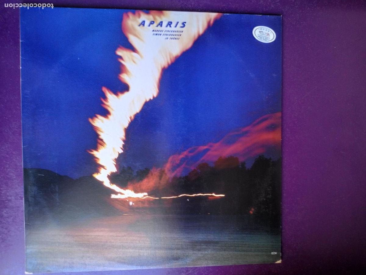 Discos de vinilo: Markus Stockhausen / Simon Stockhausen / Jo Th&ouml;nes &ndash; Aparis - LP ECM 1990 - JAZZ MODERNO