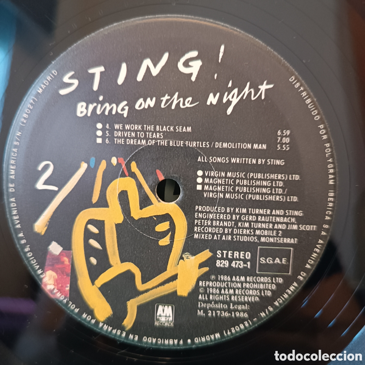 Discos de vinilo: STING. BRING ON THE NIGHT. 2x VINILO. LP. 1986 - Foto 11