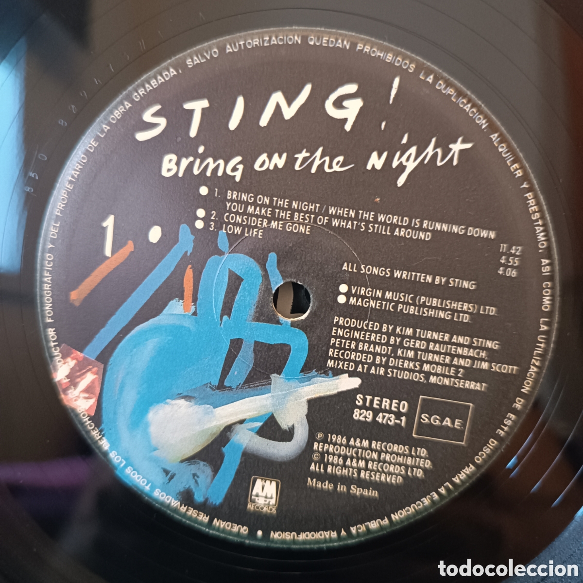 Discos de vinilo: STING. BRING ON THE NIGHT. 2x VINILO. LP. 1986 - Foto 12