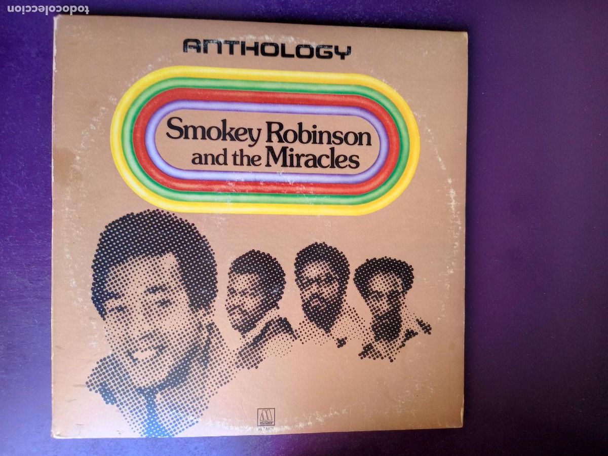Discos de vinilo: Smokey Robinson And The Miracles &ndash; Anthology - TRIPLE LP MOTOWN 1973 - MUY POCO USO - 41 EXITOS SOUL