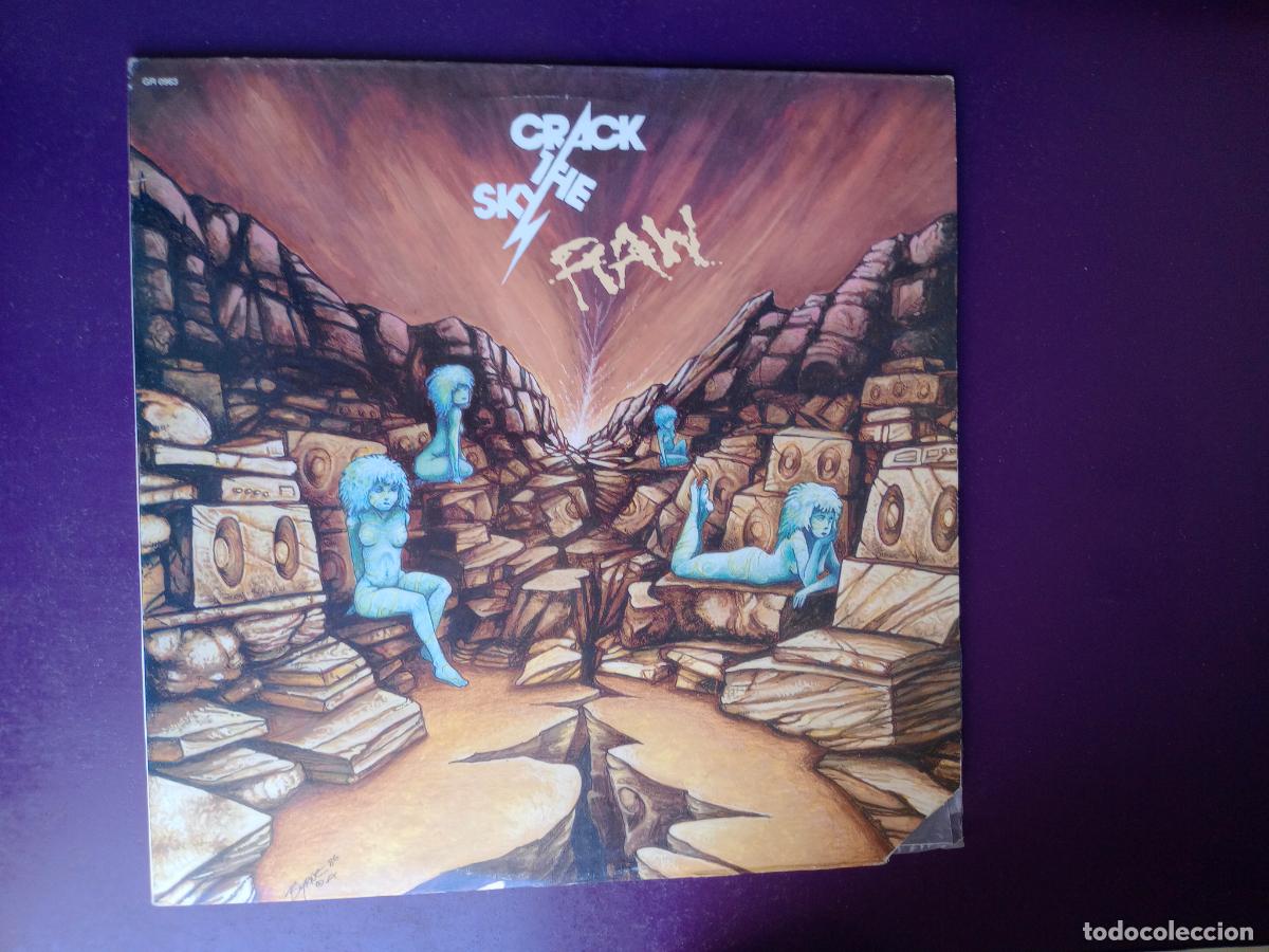 Disques de vinyle: Crack The Sky &ndash; Raw - LP GRUDGE 1987 - SIN USO - POP ROCK PROGRESIVO 70'S 80'S -