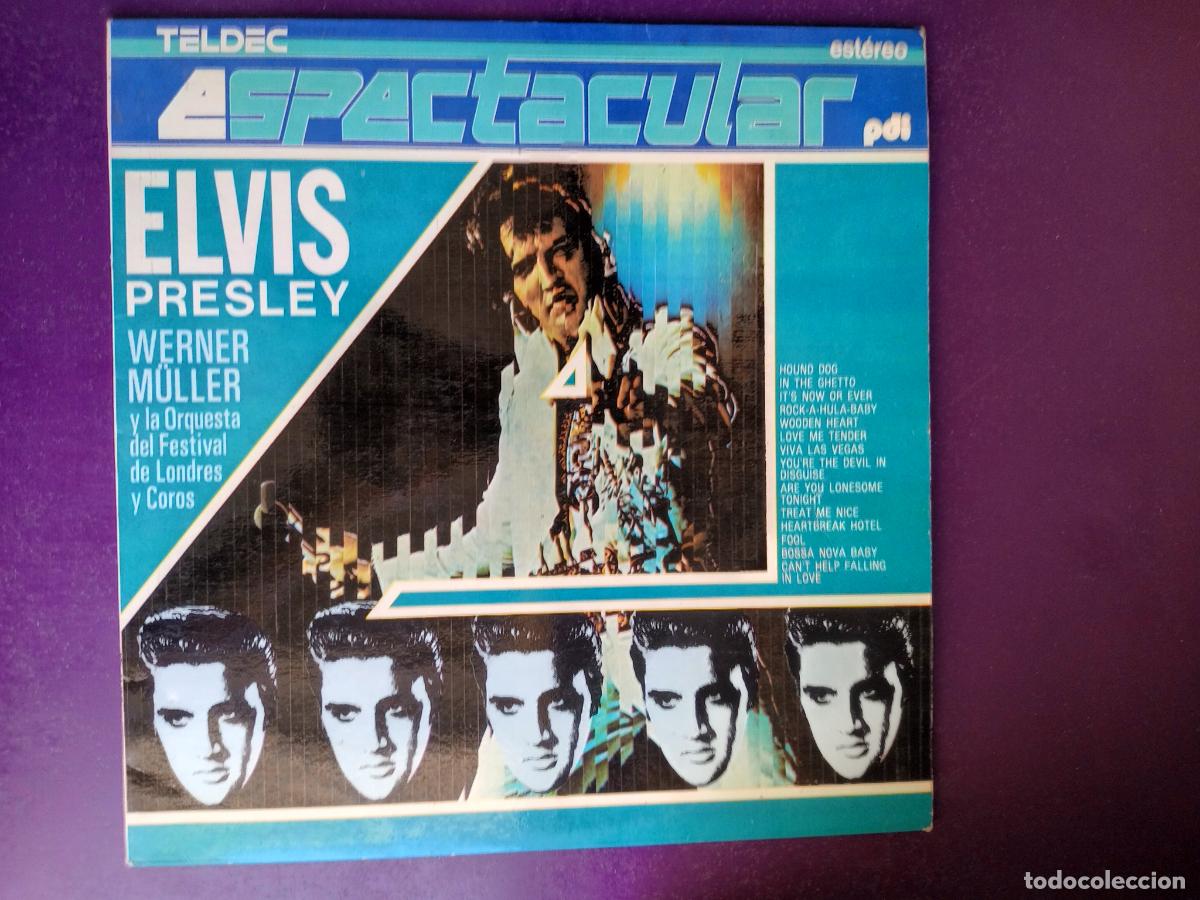 Discos de vinilo: Werner M&uuml;ller + London Festival Orq &ndash; VERSIONES DE Elvis Presley - LP PDI 1987 - LOUNGE