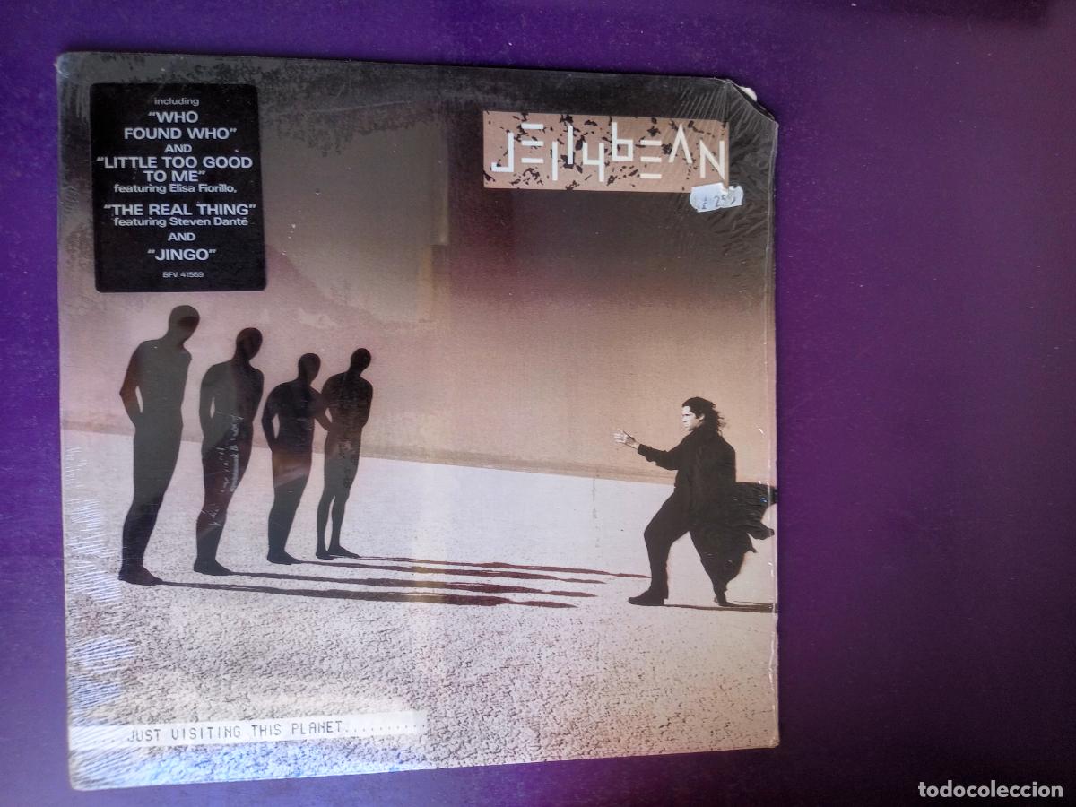 Discos de vinilo: Jellybean &ndash; Just Visiting This Planet - LP CHRYSALIS 1987 - SYNTH ELECTRONICA POP 80'S - SIN USO